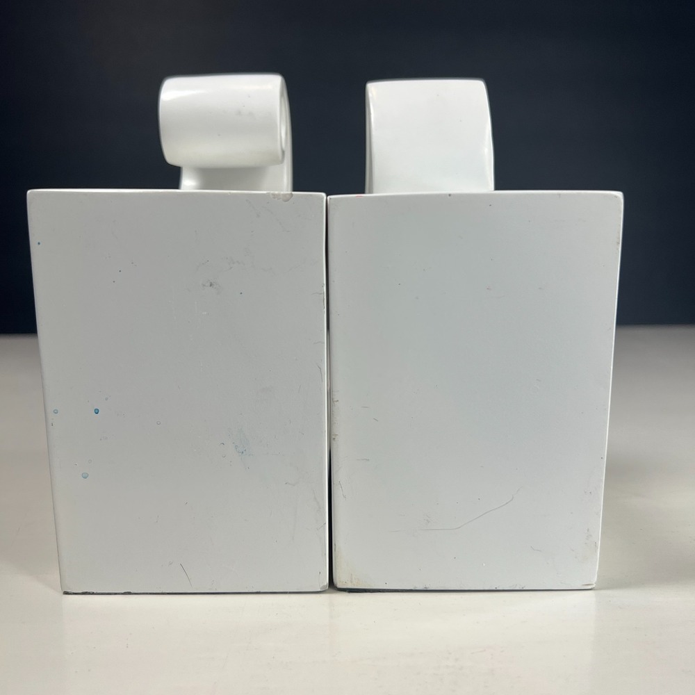 Jonathan Adler Happy Chic Bookends White Arrow Modern Pair Katie Set - Picture 10 of 10